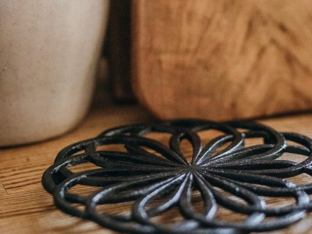 Cast Iron Pot Trivet, flower For Cheap