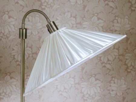 Silk lamp shade, off-white & beige Online