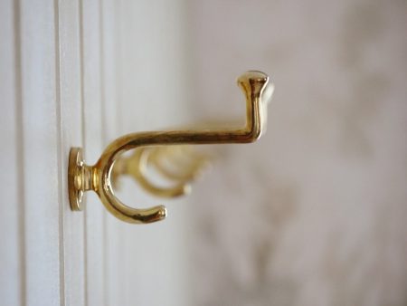 1920s coat hook, brass Supply