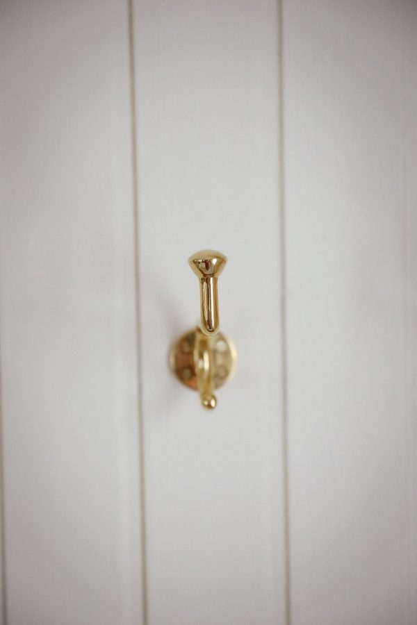 1920s coat hook, brass Supply