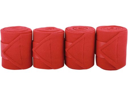 Harry s Horse Bandages Fleece 4pc Rouge Online Hot Sale